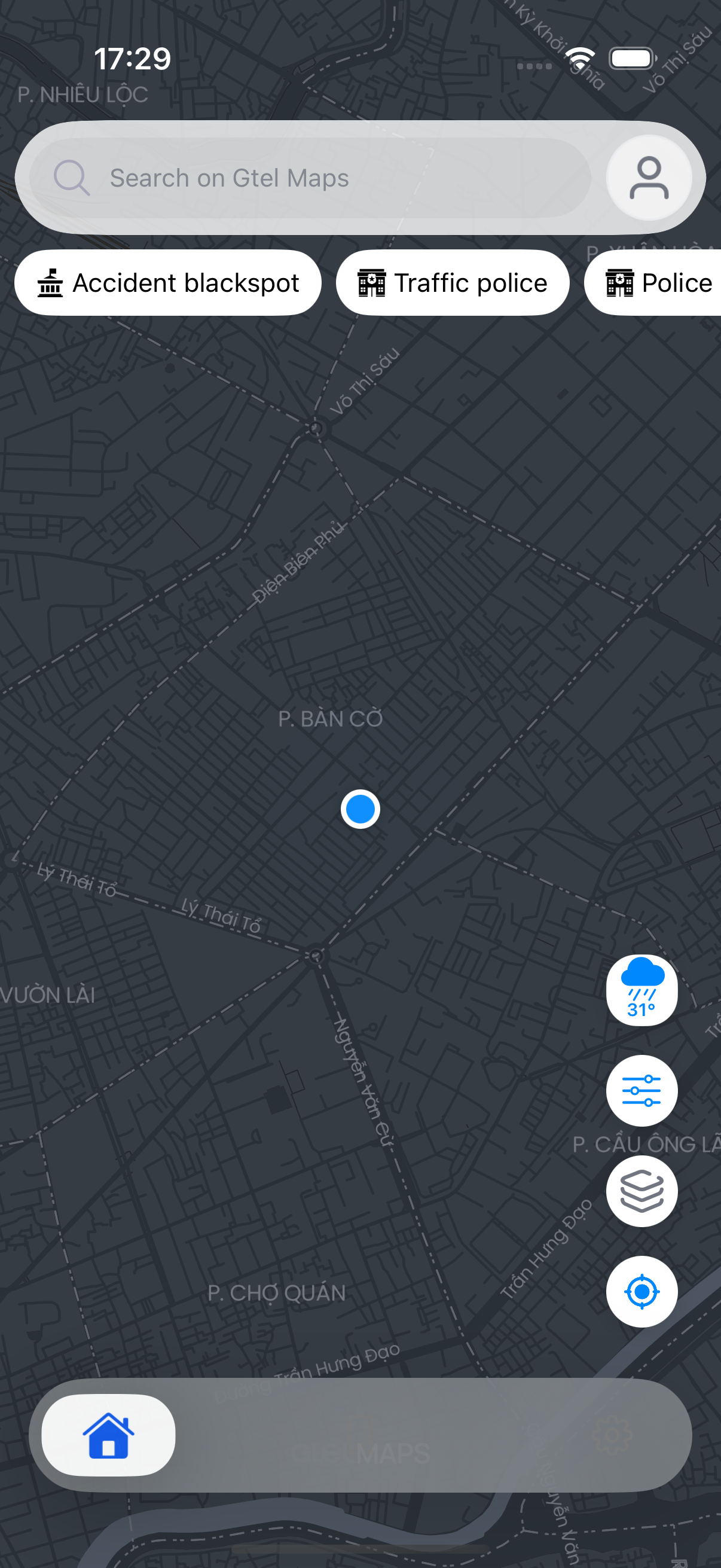 Satellite map style