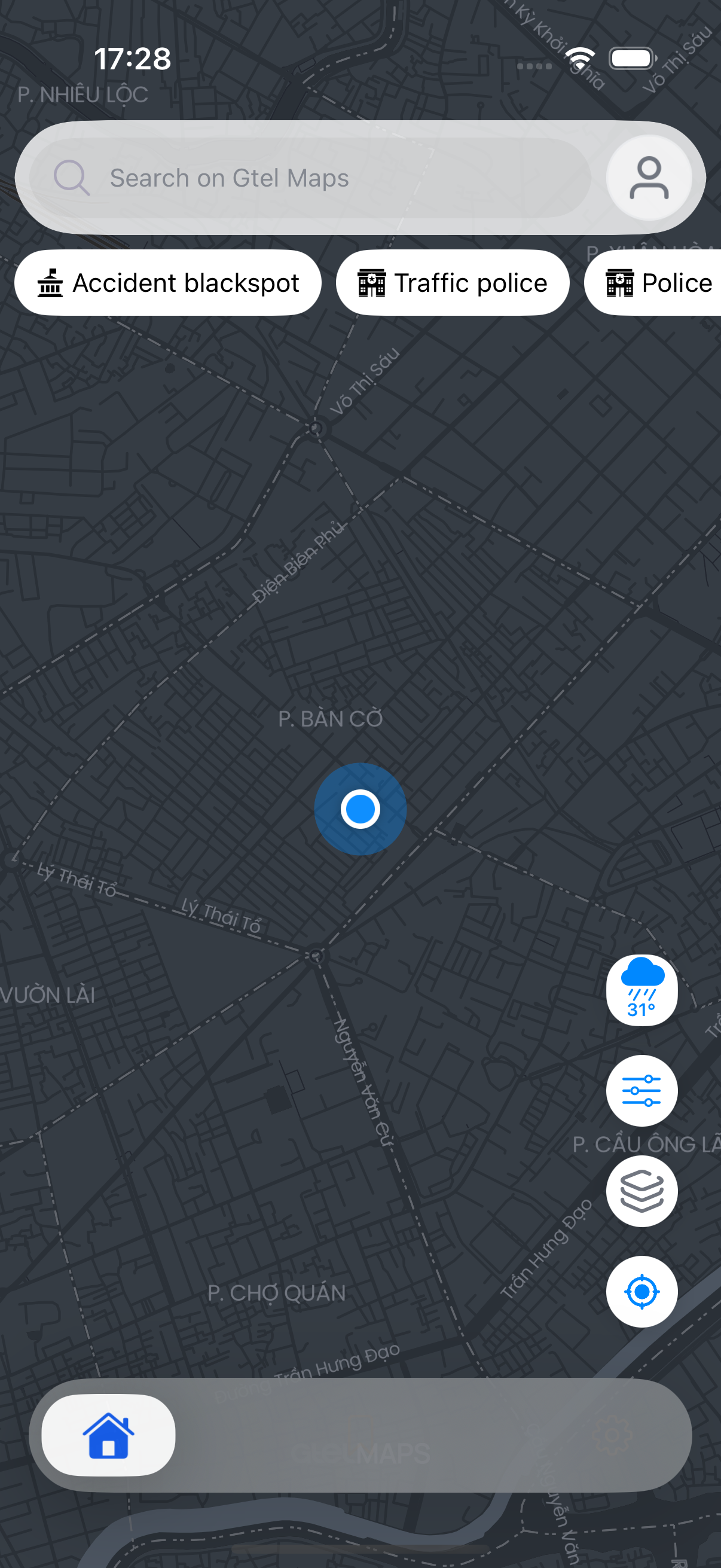 Hybrid map style